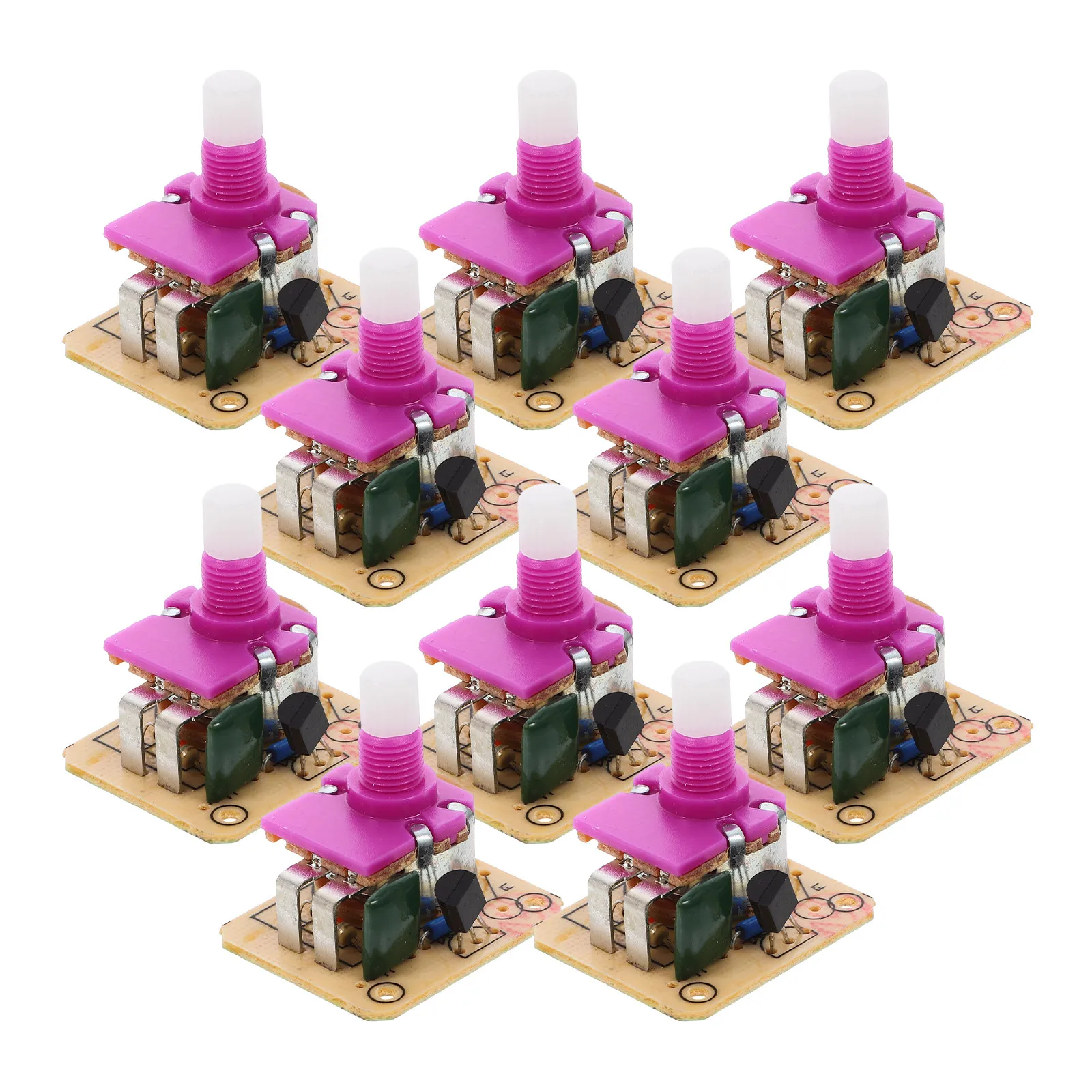 10Pcs Light Dimmer Switch Adjustable Rotary Dimmer Module for Indoor Outdoor Lamp Multi-Use Bulb Dimming