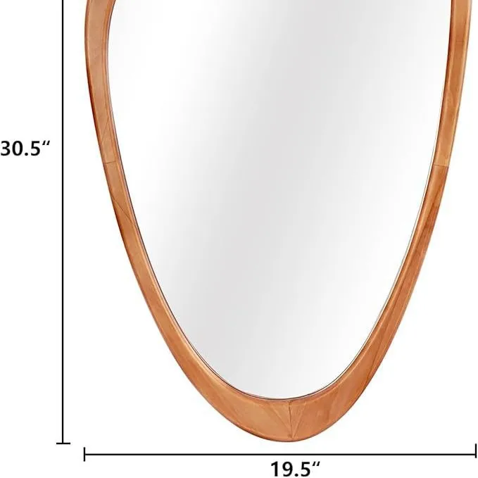 

Medieval style mango mirror special-shaped wall-mounted household sink