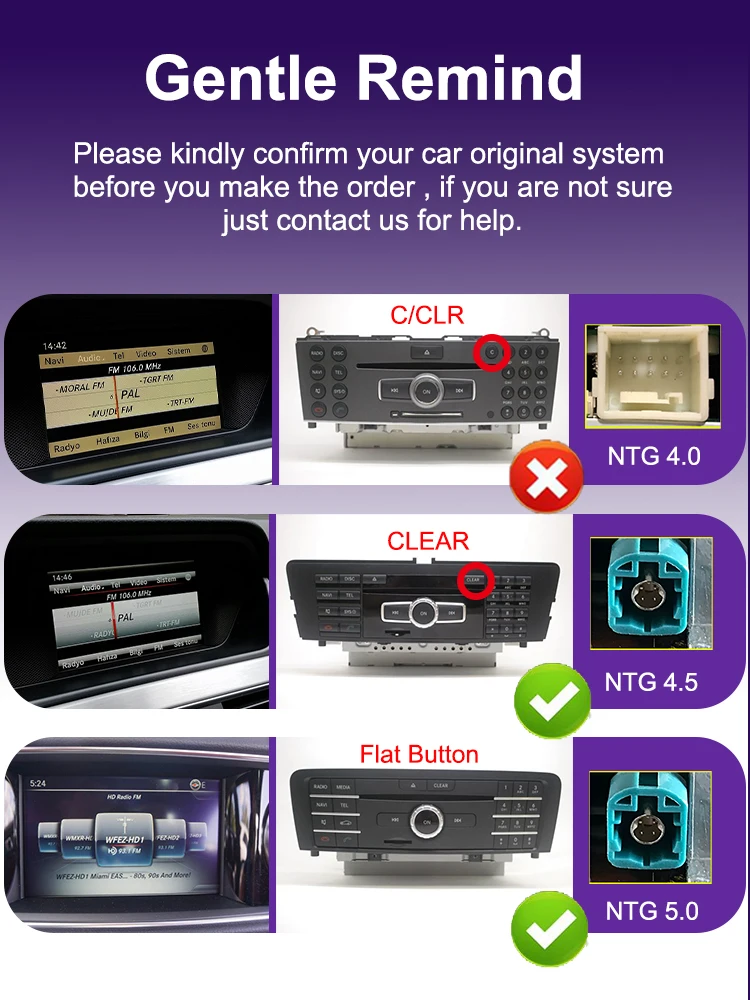 2400*900 Multimedia Display Für Benz EINE W176 W463 C117 W246 2013-2018 NTG4.5 NTG 5,0 Touchscreen drahtlose Carplay Android Auto – Detail 3