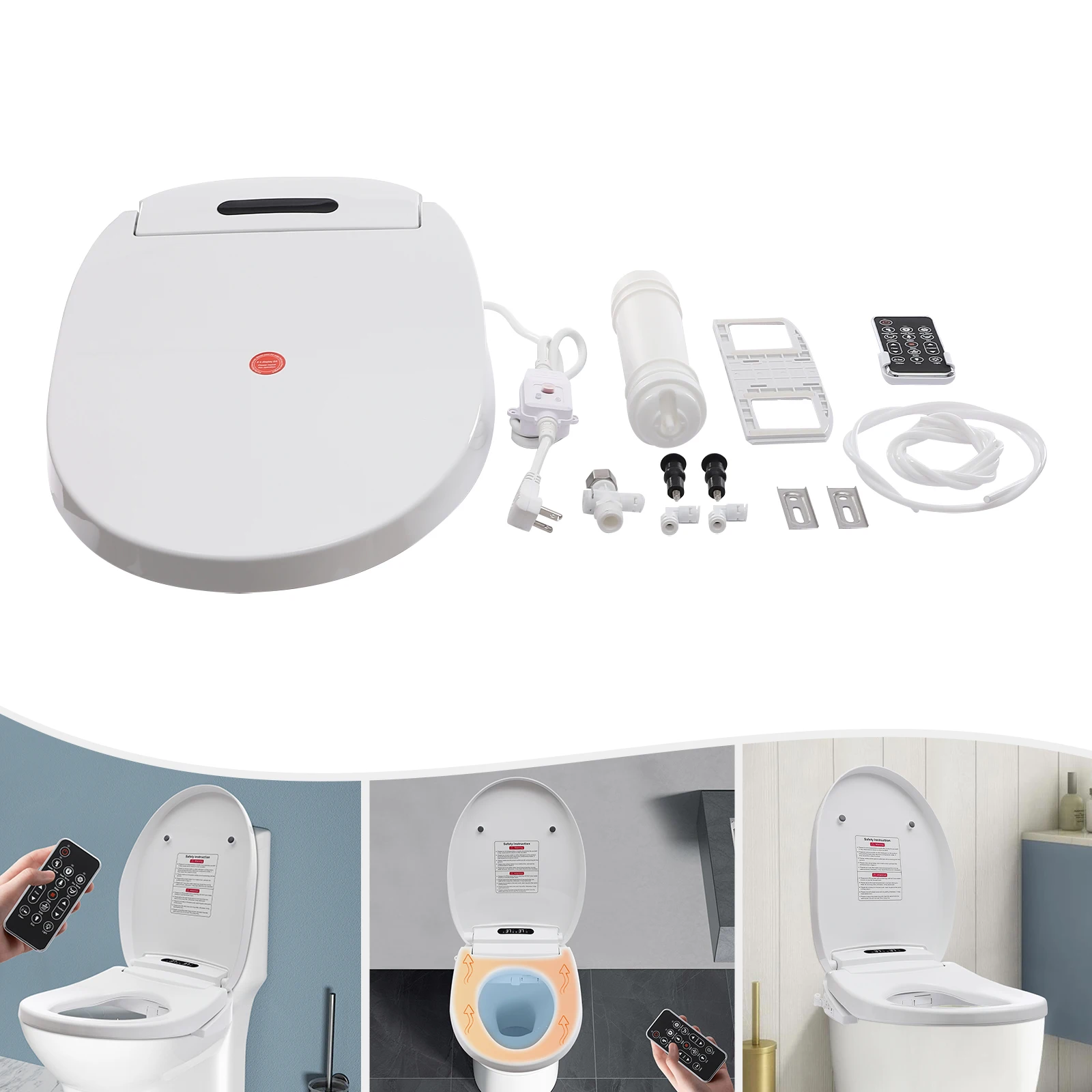 White Abs Bidet Toi…