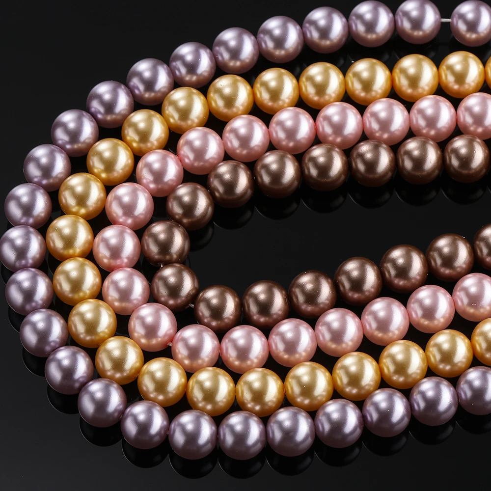 1 ستراند 4-10 مللي متر Aoubt 39-96 قطعة الزجاج اللؤلؤ الاصطناعي فاصل مستدير فضفاض الخرز DIY بها بنفسك مجوهرات أساور القلائد صنع المورد #3