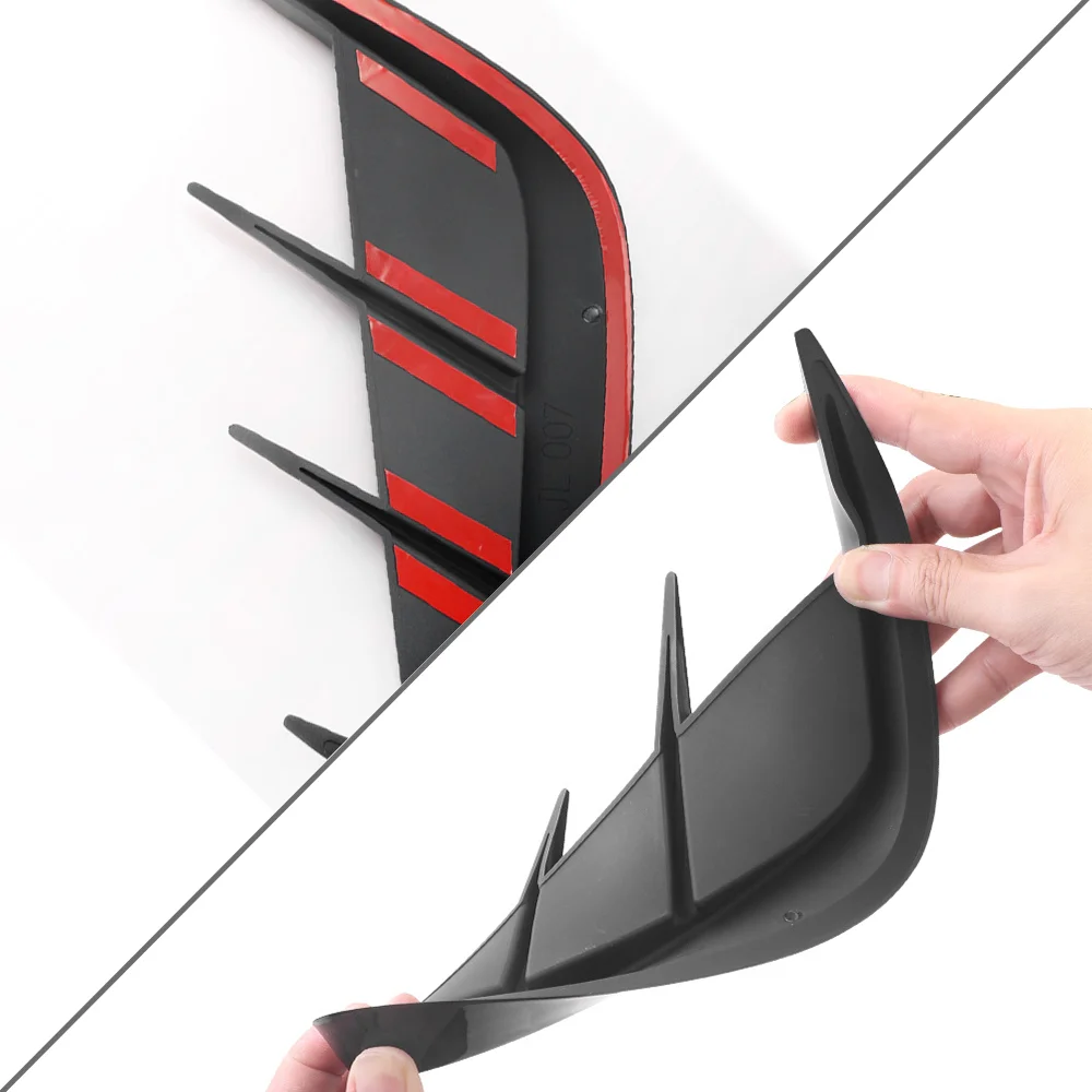 Car Rear Bumper Side Splitter Canard Air Inlet Hood Decoration Cover Trim For Benz W204 W205 W206 W212 W213 W117 W118 W176 W177