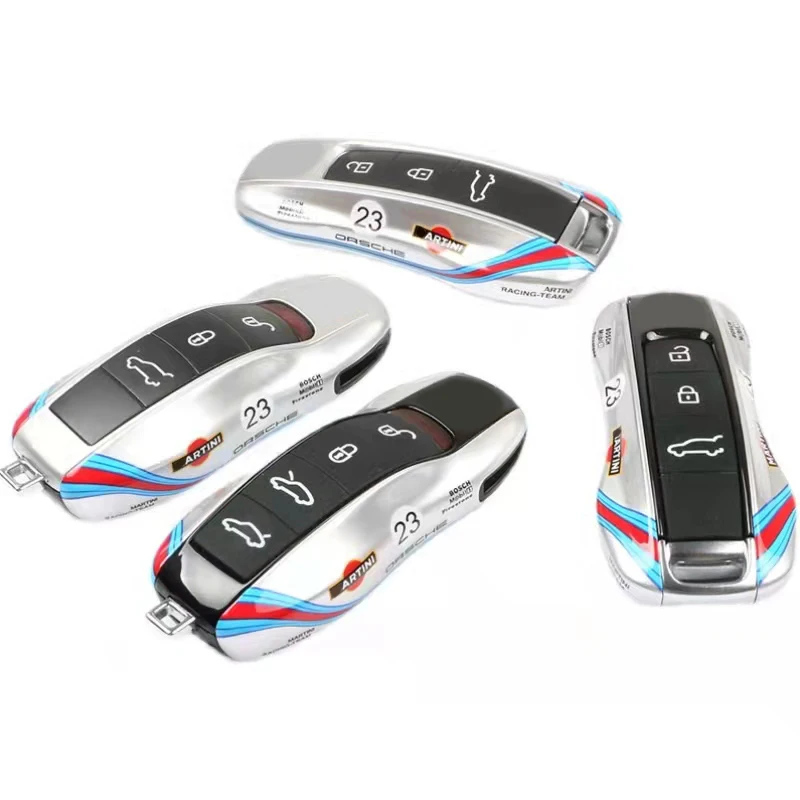 

New No.23 Car Smart Remote Key Case Covers Set Shell For Porsche Panamera Macan Boxster Cayman Cayenne 971 9YA 718 911