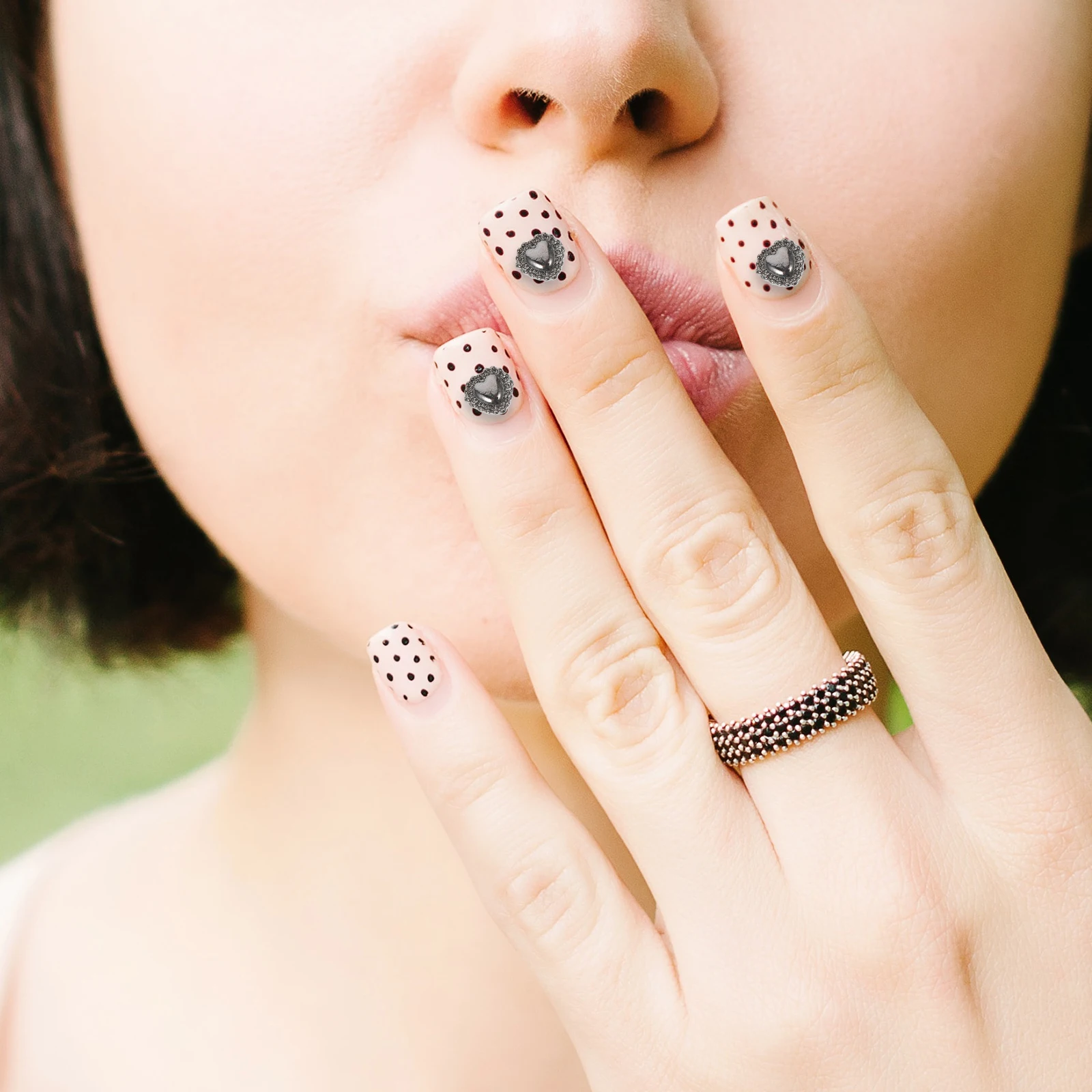 

30Pcs Nail Accessories Flatback Alloy DIY Manicure Decor for 3D Nail Art Craft Women Girls Daily Wear Party Use