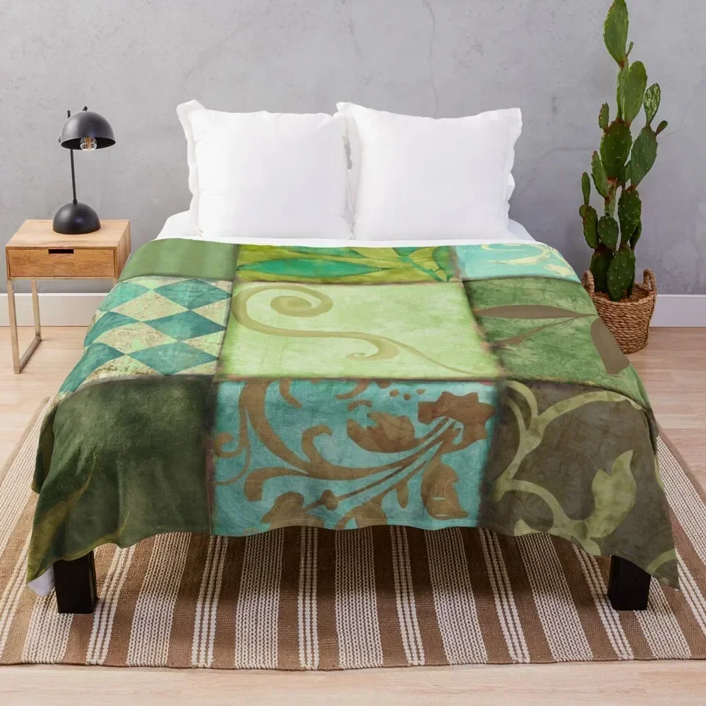 

Les Fleurs de la Terre II Throw Blanket Lightweight Cozy Blanket for Bed Sofa