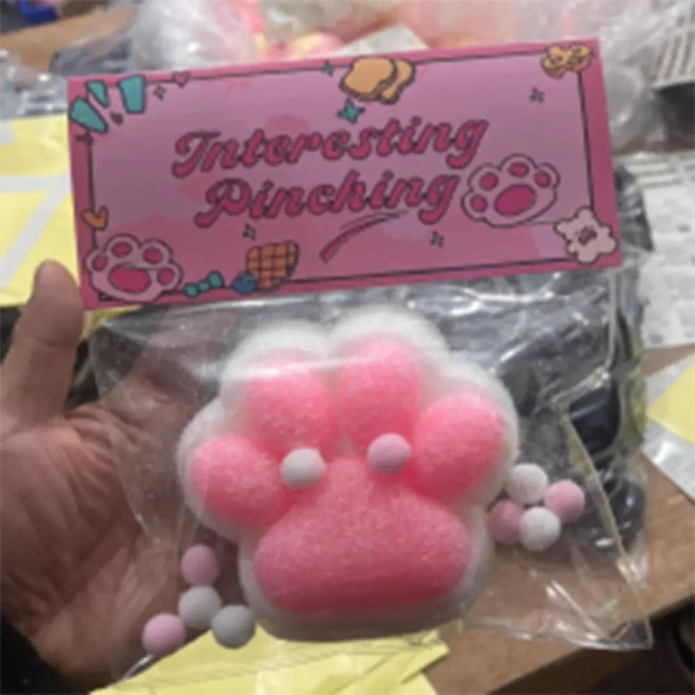 مثيرة للاهتمام سوبر كبير القط باو ضغط لعبة العجن لينة الكرتون تململ لعبة ثلاثية الأبعاد الملونة القط باو قرصة لعبة أطفال دمية صعبة