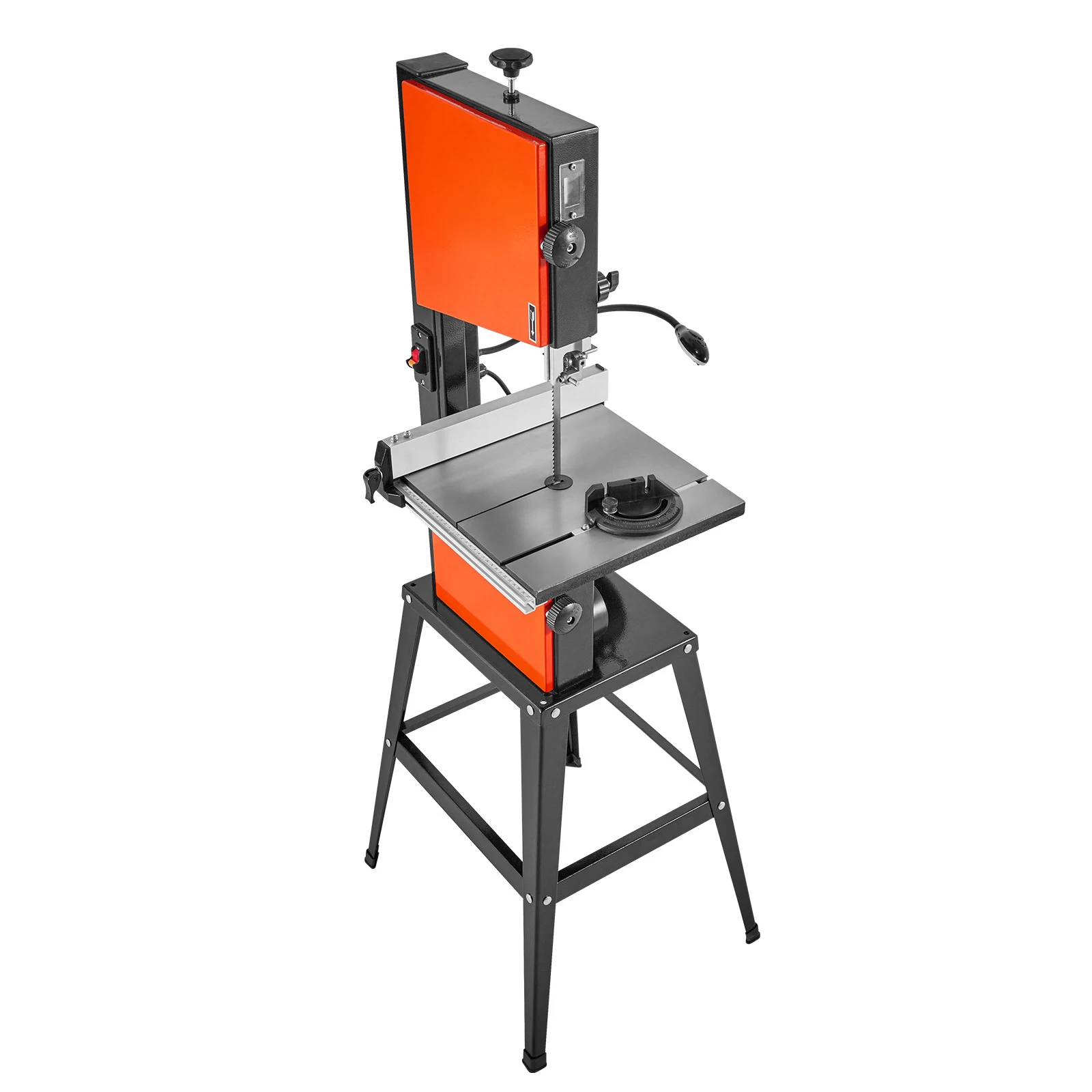 

SucceBuy 10-Inch Band Saw with Stand Two-Speed Benchtop Bandsaw 373W 1/2 HP 13.2x13.4in Cast Iron Table Band Saw for Woodworking