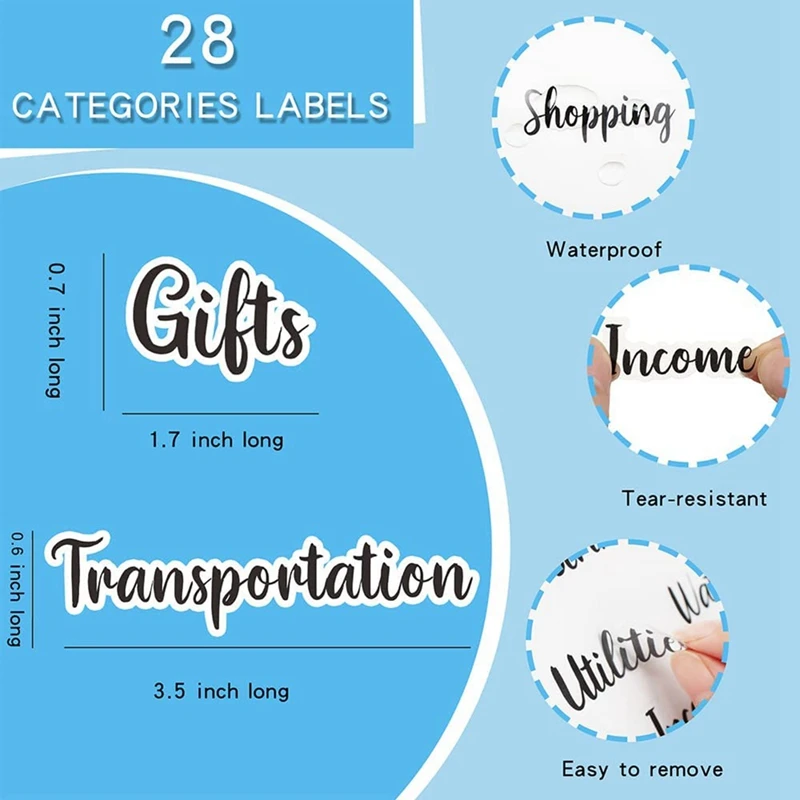 Cash Wallet Envelope System, Budget Binder With Zipper Envelopes, For Cash Budgeting Card Storage Funding Plan