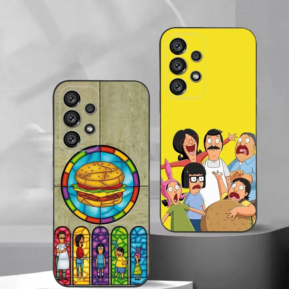 

Cartoon B-Bobs Burgers Phone Case For Samsung S25,S24,S21,S22,S23,S30,Ultra,S20,Plus,Fe,Lite,Note,10,9,5G Black Cover