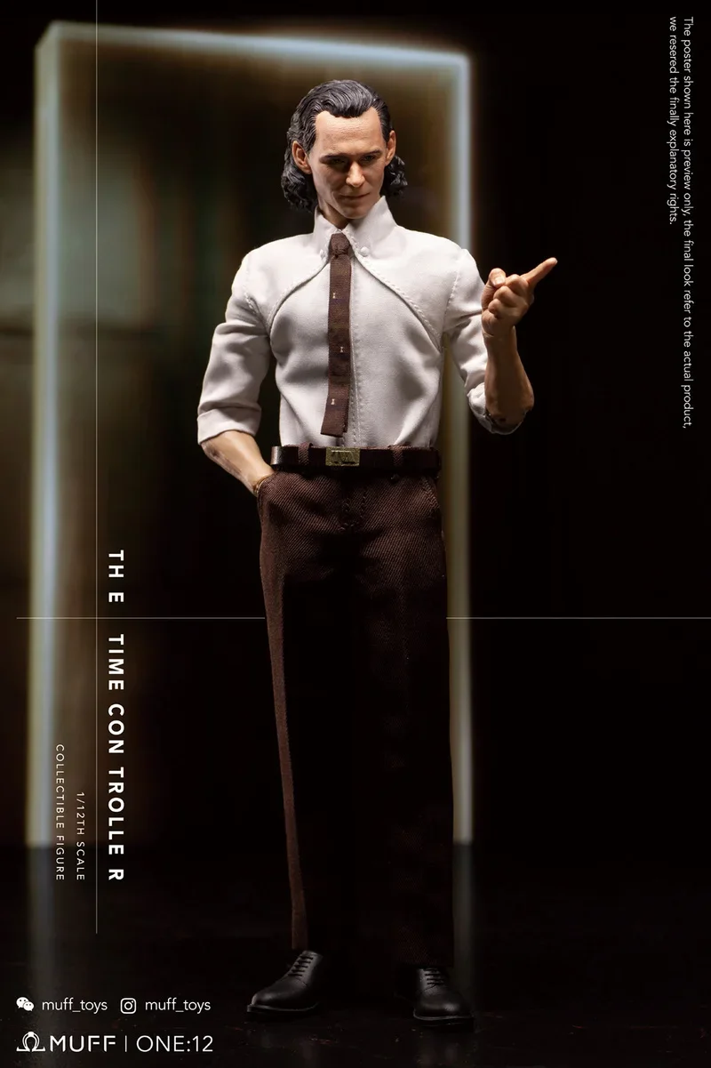 In Stock MUFF TOYS1/12 Time Management Bureau Trick God Loki Cloth Action Figure Model Toys