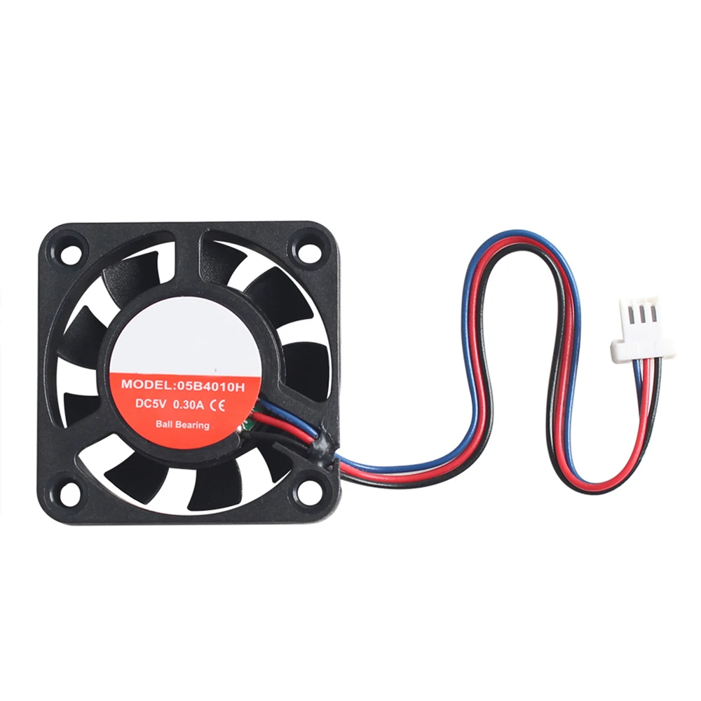 1pc 5V 0.3A Ball Bearing Cooler 4010 Extruder Hot End Replacement Cooling Fan 05B4010H for Prusa MK4/XL 3D Printer Accessories