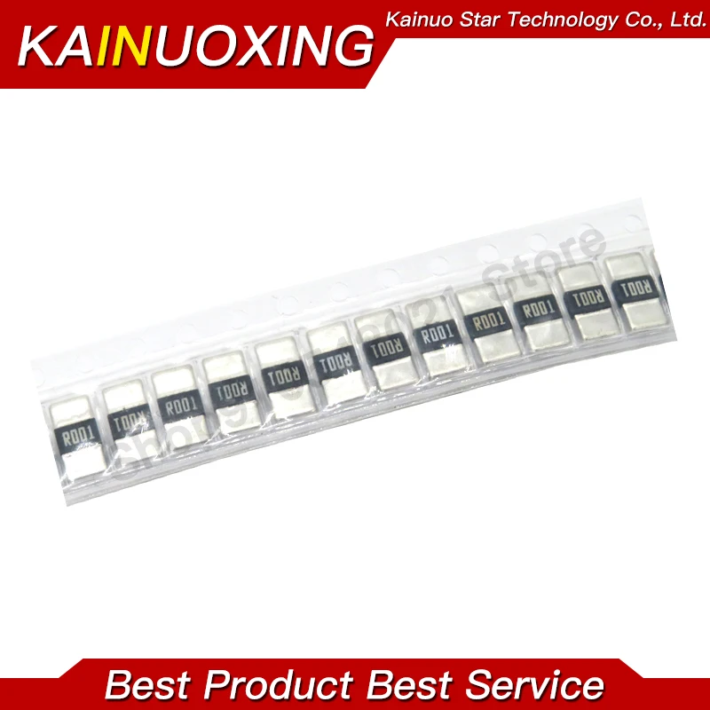 합금 저항 50 개 2512 2W R001 R002 R003 R004 R005 R006 R008 R010 R012 R015 R020 R025 R030 R050 1% 칩 저항기, 알루미늄 합금 저항 50 개