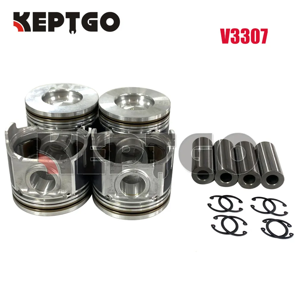 NEW V3307 Piston Kit STD For Kubota （4 set）1J751-2111