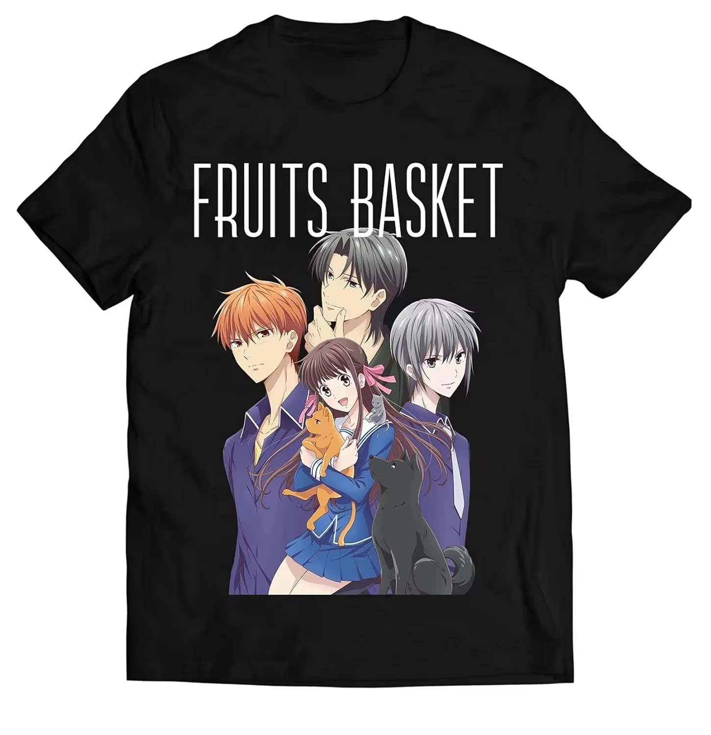Fruits Basket Anime Lover Unisex Oversized T-shirt Suitable for all seasons personality Clothes Oversized Unisex Short Sleeves