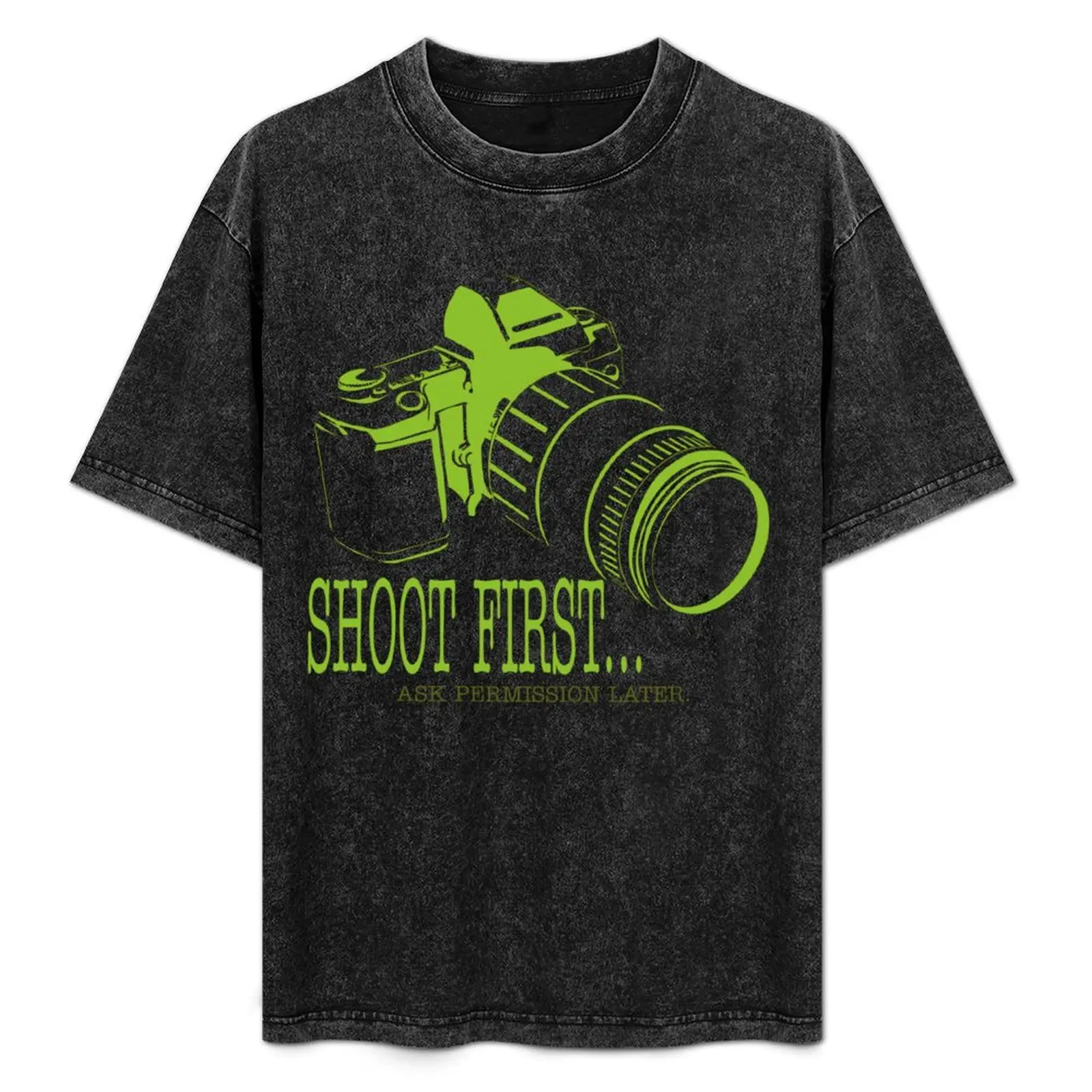 Shoot First, Ask Later T-Shirt Casual Daily Graphic Tee