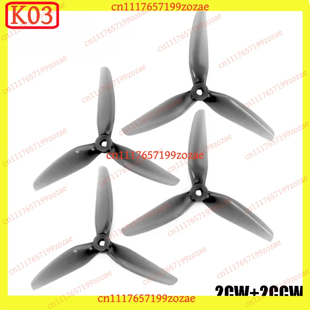 k03 5.1 Inch 3-Blade PC Propellers 5.1x3.1x3 5.1x4.1x3 5.1x3.7x3 2CW 2CCW for RC FPV Racing Freestyle Drone Parts