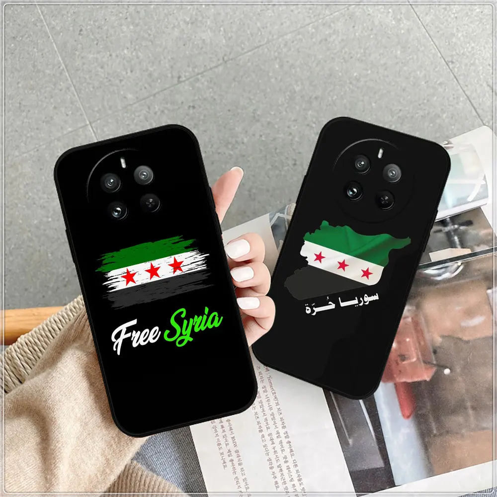 Syrian Revolution Flag Phone Case For OPPO Realme 12 11 10 9 9I 8 8I 7 7I 6 6I 5 5I 5S 3 Pro Plus Soft Silicone Shockproof Cover