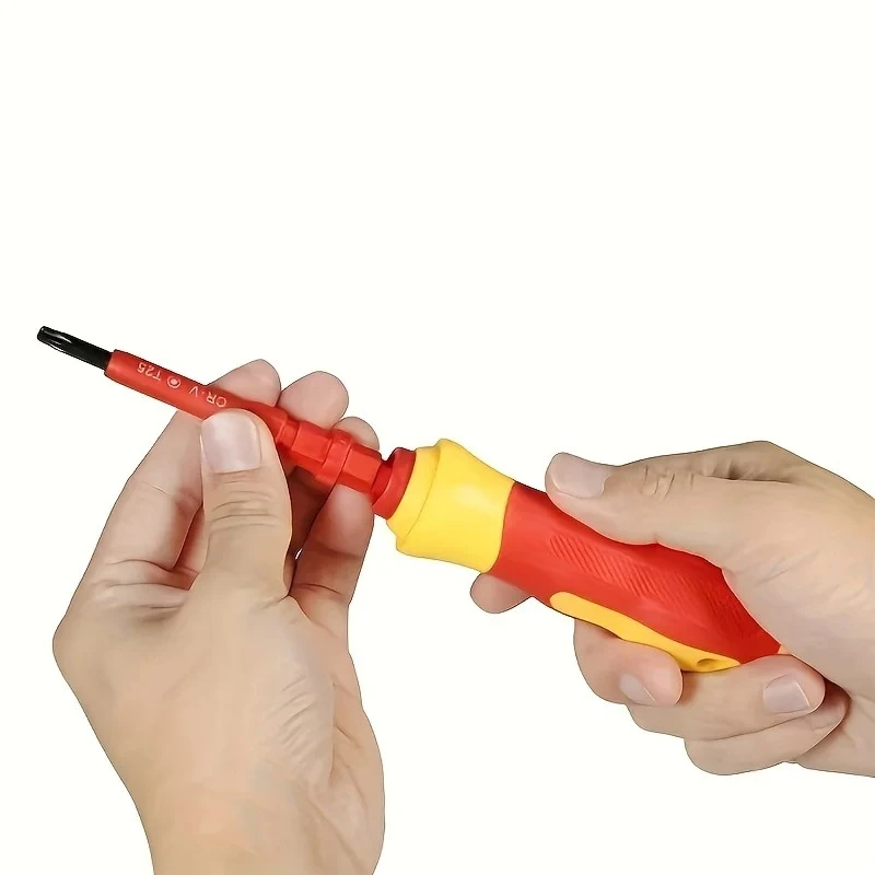 8 في 1 معزول مفك مجموعة مفك مسامير مغناطيسي مزدوج رئيس بت CRV مشقوق فيليبس توركس مثلث أدوات كهربائية #3