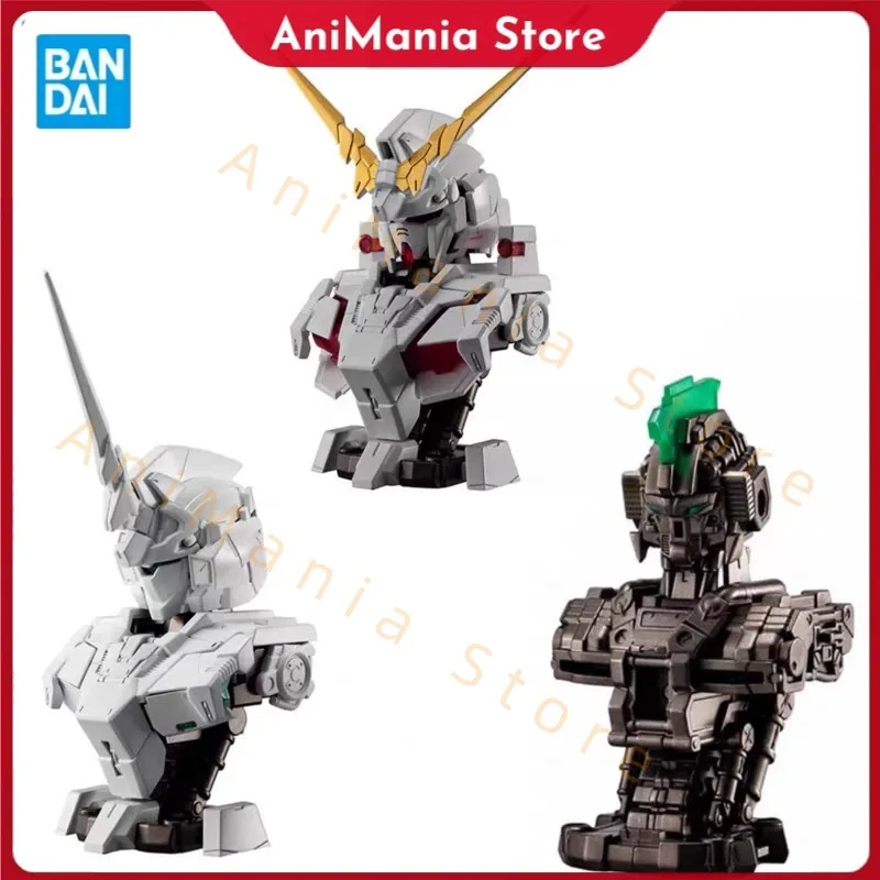 

Bandai Unicorn DX01 Destroy Mode Luminous Half Bust Assembly Gashapon Model For Anime Collectors Hobby Enthusiasts