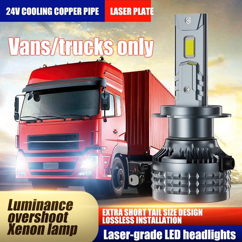 

24V H7 H4 truck led headlight vans headlight lamp 6000k white 110w 89600LM