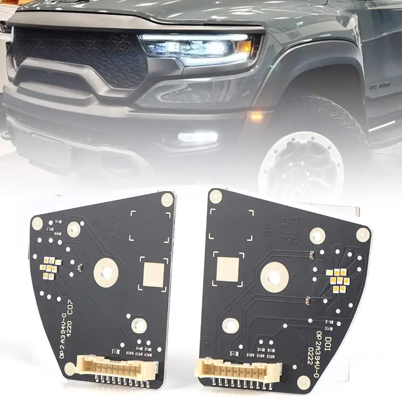 

Светодиодные платы DRL для фар с чипами LED и указателями поворота для Dodge Ram 1500 TRX 2021 2022 2023, дневные ходовые огни 6002TX0619C2