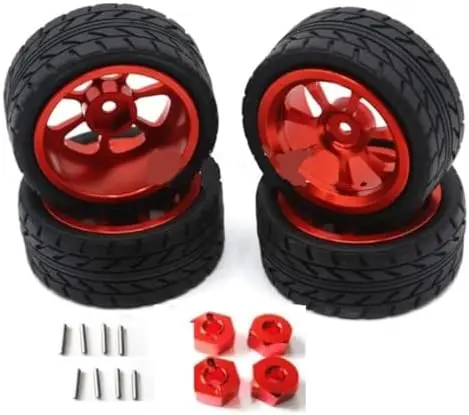 

Upgrade Metal Wheels for MJX 1/16 Scale Models – H16BM H16GT H14BM & More – Durable Hex & Pin Design