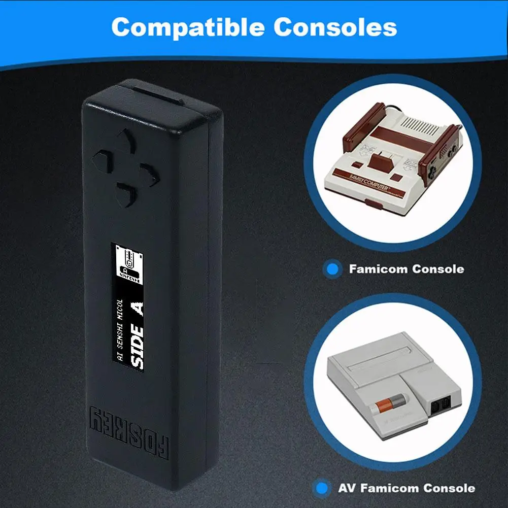 Disk System Drive Emulator With Oled Display Microsd Card Fdskey Emulator For Av Console Game Accessories O3j6