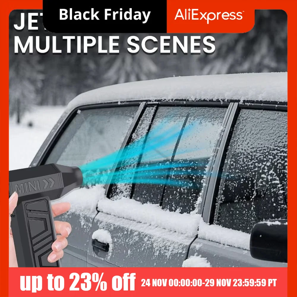 

130000RPM Mini Turbo Jet Fan High-speed Brushless Motor Electric Air Duster Powerful Airflow 4000mAh Handheld Violent Fan