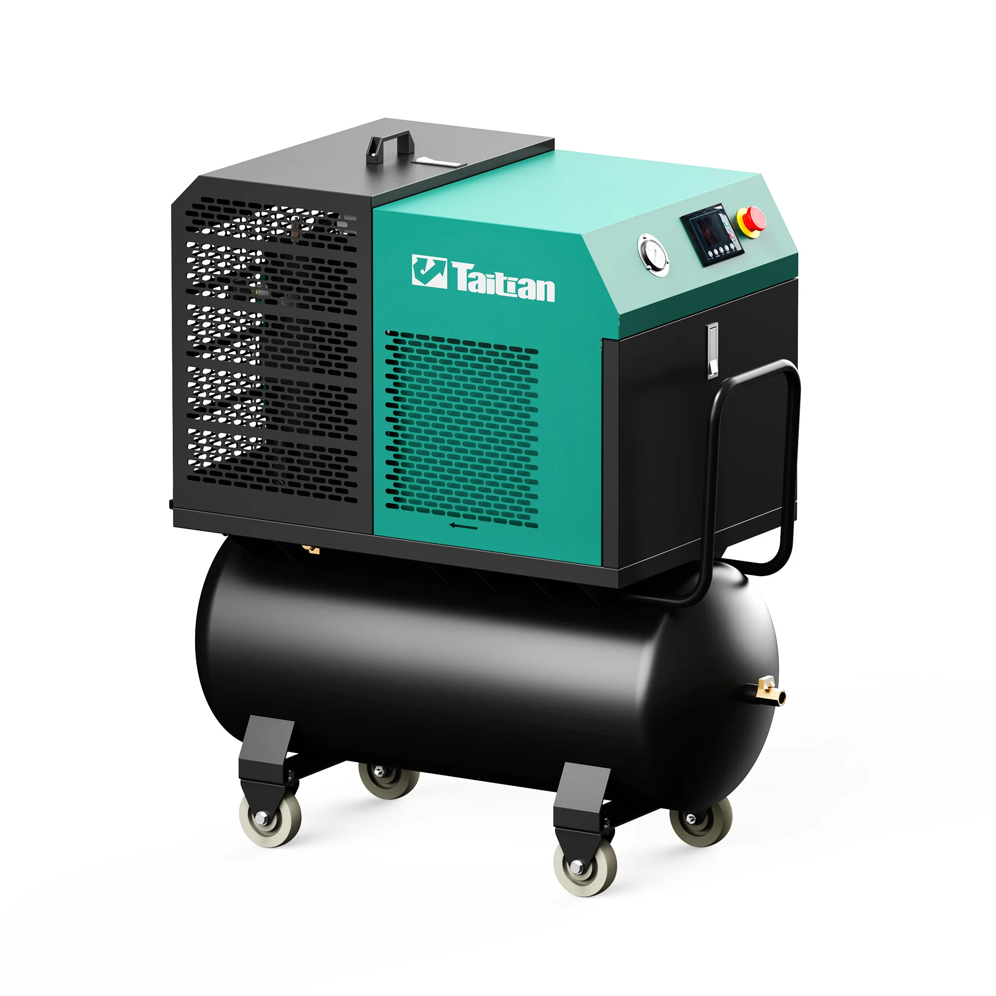 

Mini Air Compressor 4KW 5.5 All In One With 100L Air Tank 220V 50HZ Portable Screw Air Compressor Industrial Compressor