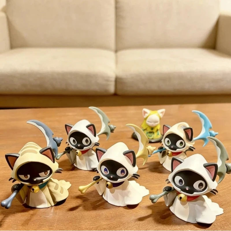 

New In Stock Sickle Reaper Cat Twisted Egg Blind Box Reaper Shaped Cat Action Figure Collection Ornament Perfect Collection Gift