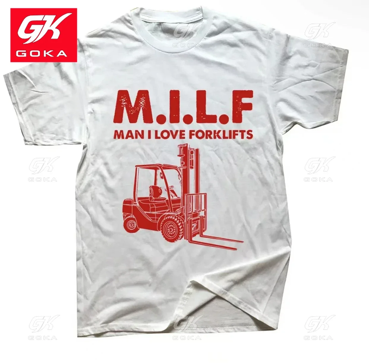 Man I Love Forklift Driver Cotton Printed T Shirt Streetwear Short Sleeve Birthday Gifts Summer Vintage Style Unisex T Shirts