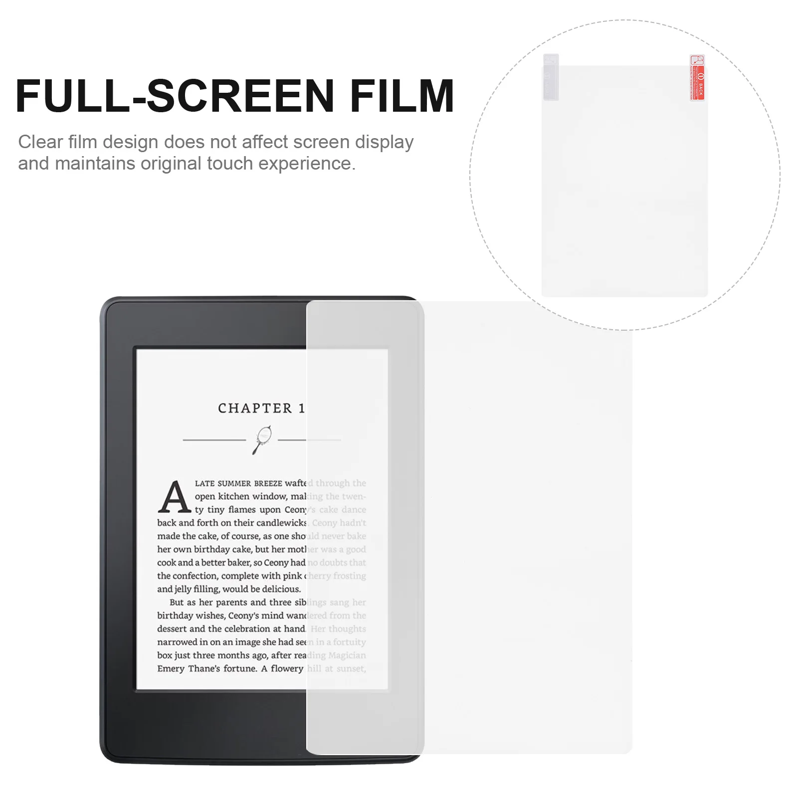 

10pcs 6.8 Inch Screen Protector Pet High Definition Film Ebook Reader Full-Screen Protective Cover Replacement E-Reader