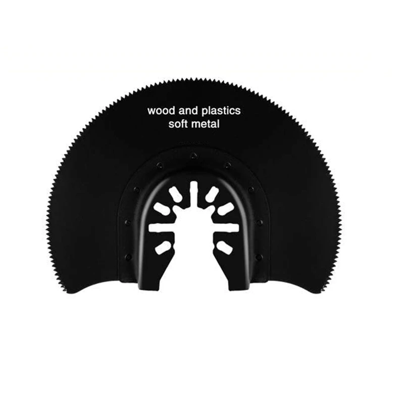 목재 절단용 반원형 HCS 세그먼트 톱날, 다기능 전동 공구, 진동 멀티 공구, 88mm, 5 개