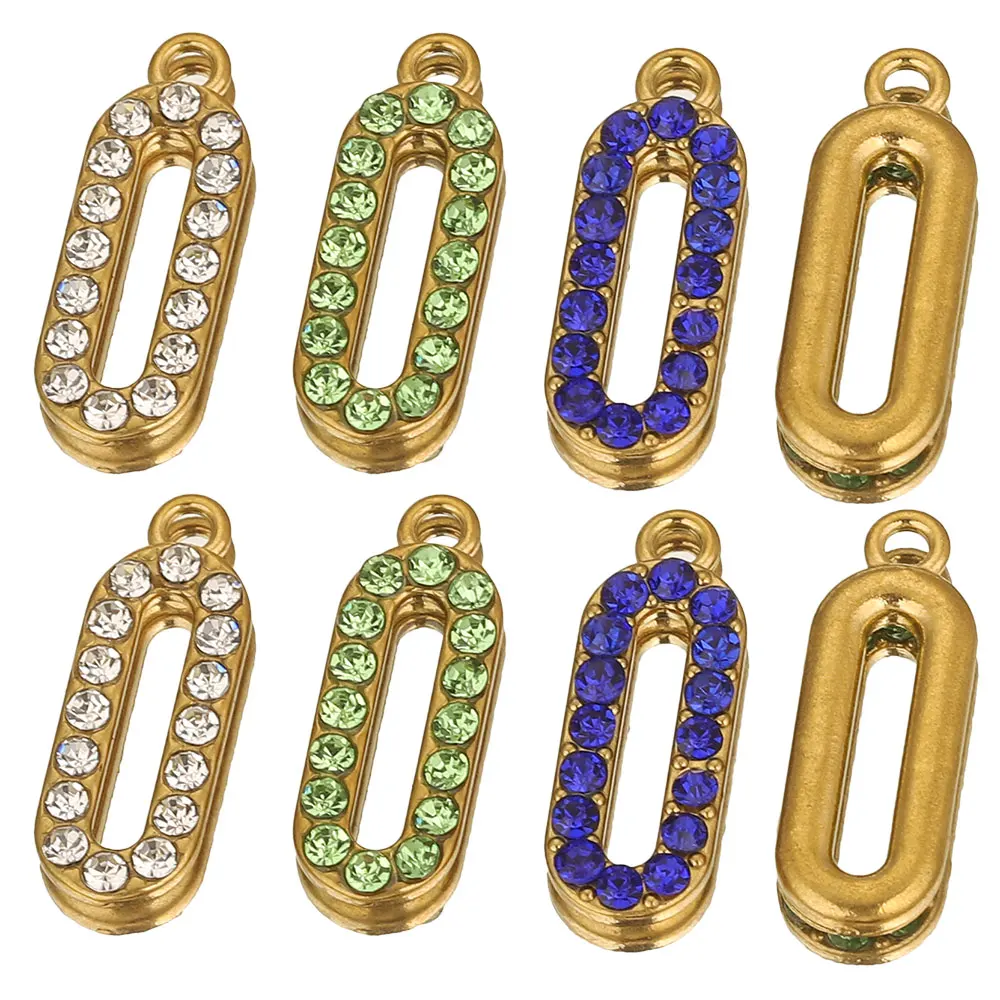 5 Stuks Roestvrijstalen Connectoren Voor Sieraden Maken Ovale Bezel Oorbellen Strass Bedels Sieraden Maken Levert Onderdelen Bevindingen