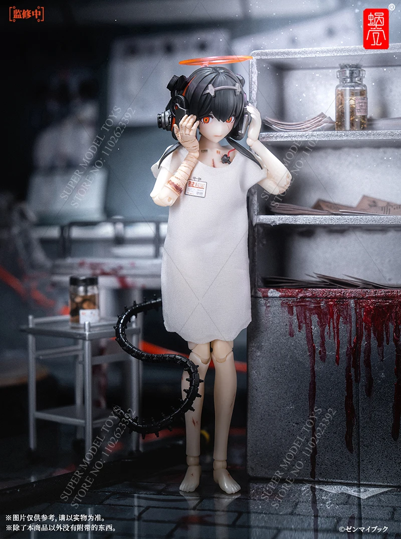 في المخزون مجموعة كاملة من طراز Snail Shell بمقياس جندي نسائي من ثلاث قرود حكيمة مجموعة موديل 6 بوصات