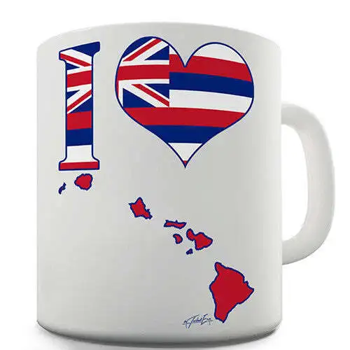 

I Love Hawaii Novelty Mug