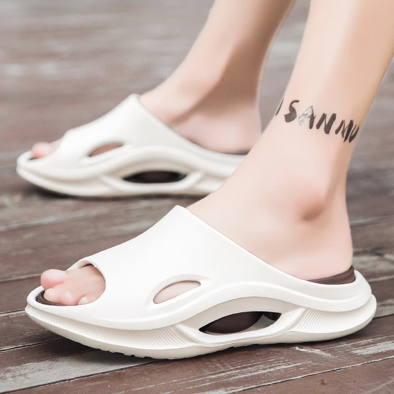 Men's Summer Non-Slip Anti-Odor Toe-Toe Slippers Men's Outdoor Beach Sandals