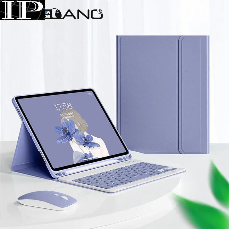 New Case For iPad With Keyboard Mouse For iPad Case 9.7'' 10.2'' 9th Gen,For iPad Air 3 4 5 10.5 10.9 Pro Cover Pencil Holder