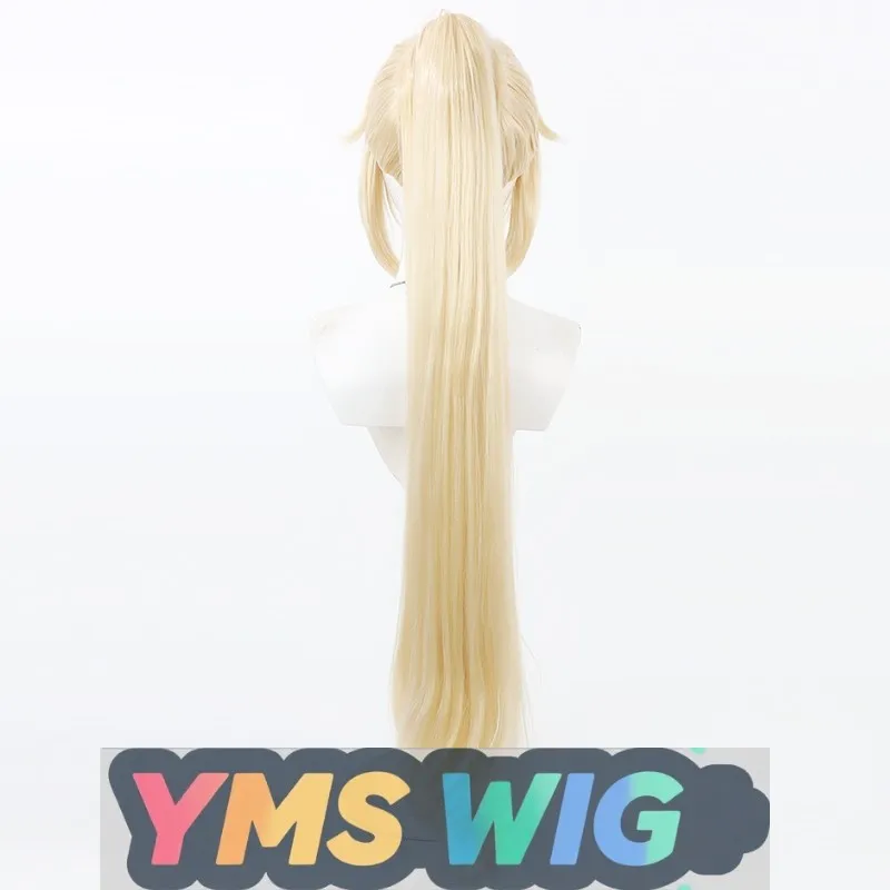 [YMS WIG] 승리의 여신: 니케 윈터 킬러 길티 코스프레 가발, 탈부착 가능한 포니테일