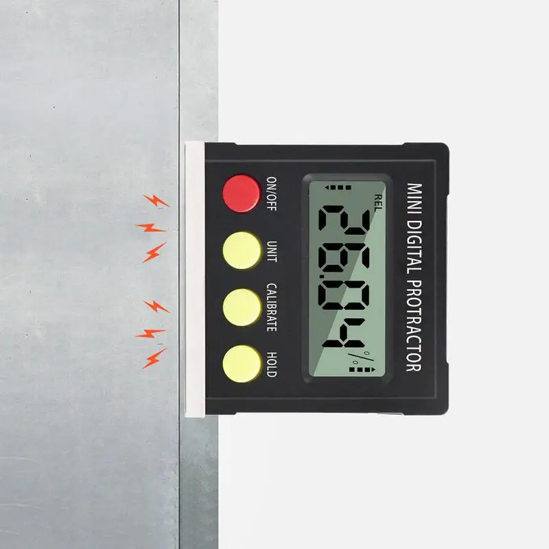 

Magnetic Digital Angle Finder Angle Finder Tool Digital With Declivity Percentage Battery Operated Machinist Tools Protractor