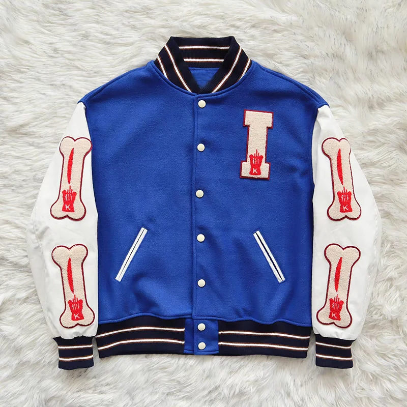 

24SS Japanese Autumn Kapital Jacket Bone Embroidery Hip Hop Casual Men Women Kapital Baseball Uniform