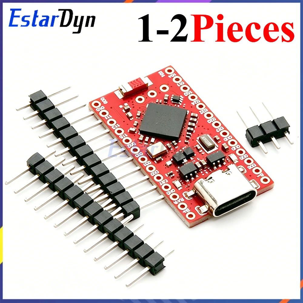 Estardyn 1-2pcs nRF52840 SuperMini Development Board Nice!Nano V2.0 Compatible Bluetooth 5.0 BLE Split Keyboard Pro Micro Red