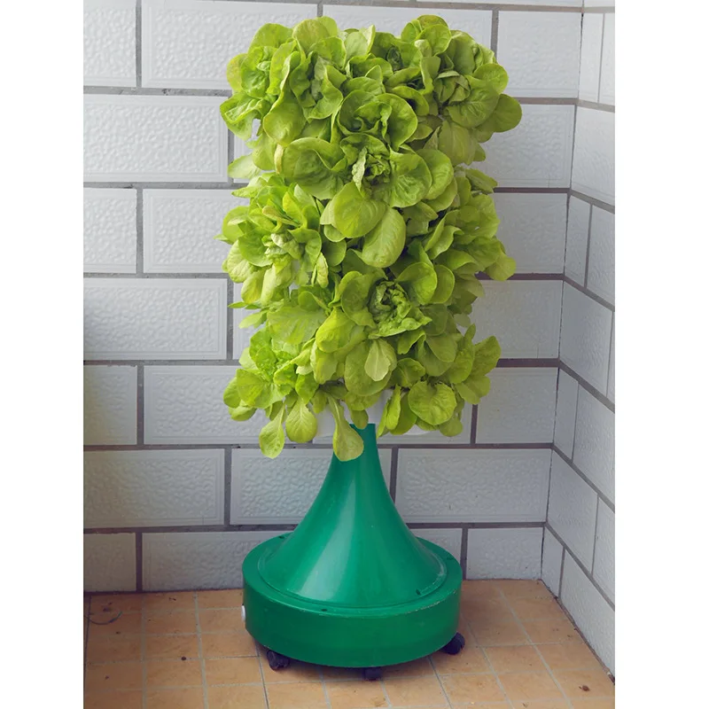 Auto-matic watering column style balc-ony vegetable pot soilless cultivation equipment hydroponic vegetable pot