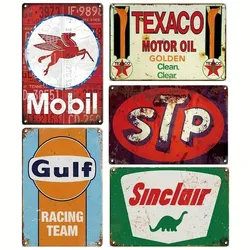 Vintage Metal Tin Sign Retro Garage & for Man Cave Decor, 8x12 Inch - Perfect for Old Car Shops, Oil Stations , Home Wall Art