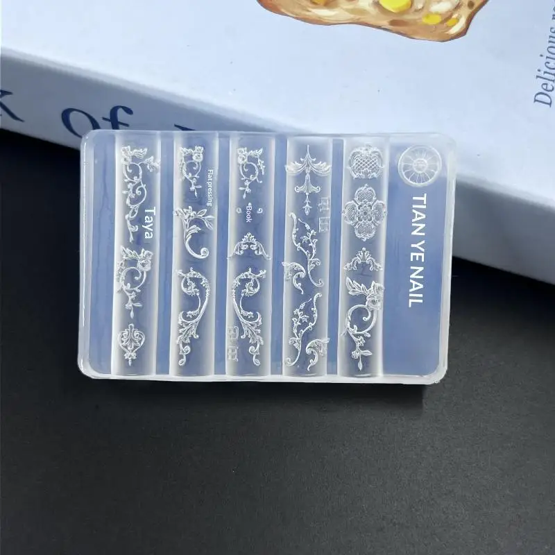 3D Barock-Engel Nagelform Silikon Nagelkunst-Charms DIY-Werkzeug Vorlagen Stempelplatten Maniküre Einfache DIY-Form für Heimwerker – Detail 13
