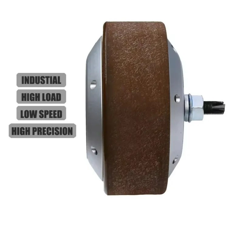 Low Speed High Torque Robot 6.5inch in Wheel 48V 200kg Load 10N.m 4096PPR Encoder Brushless AGV DC Hub Servo Motor view 6