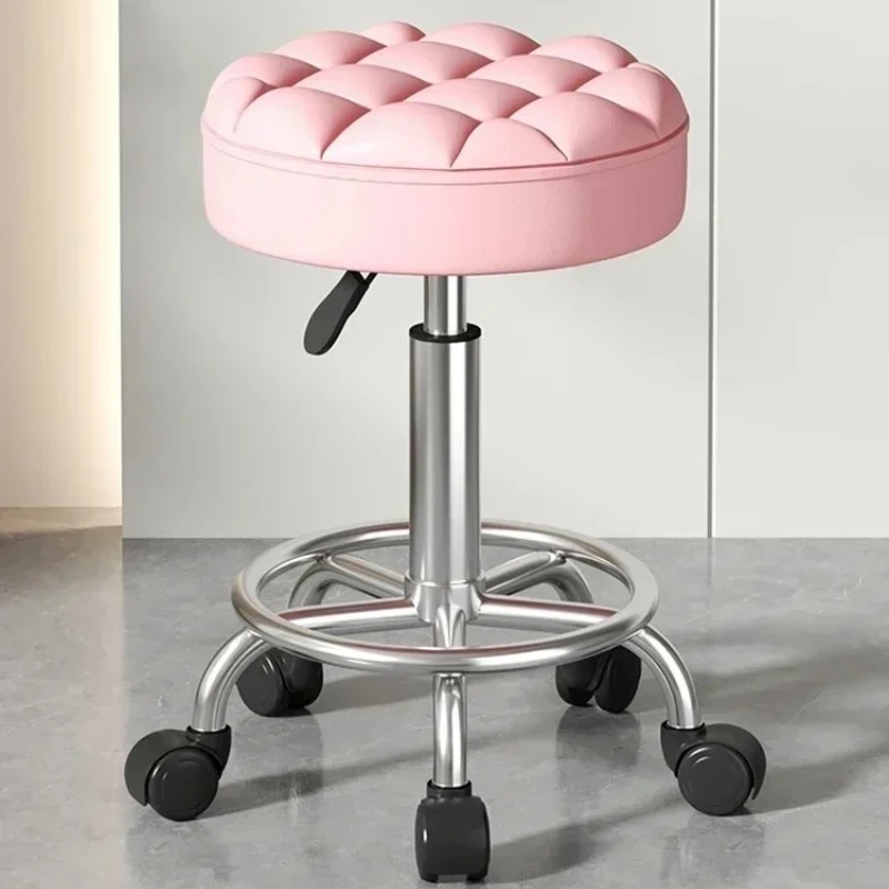 

Beauty Chair Specifically Designed for Beauty Salon Adjustable Rotating Pulley Hair Salon Round Stool Tabouret A Roulette 원형의자