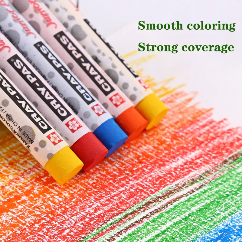 12pcs/box Japan SAKURA Oil Color Crayons Non-toxic, Safe and Environmentally Friendly Washable Heavy Color Oil Pastel Stationery