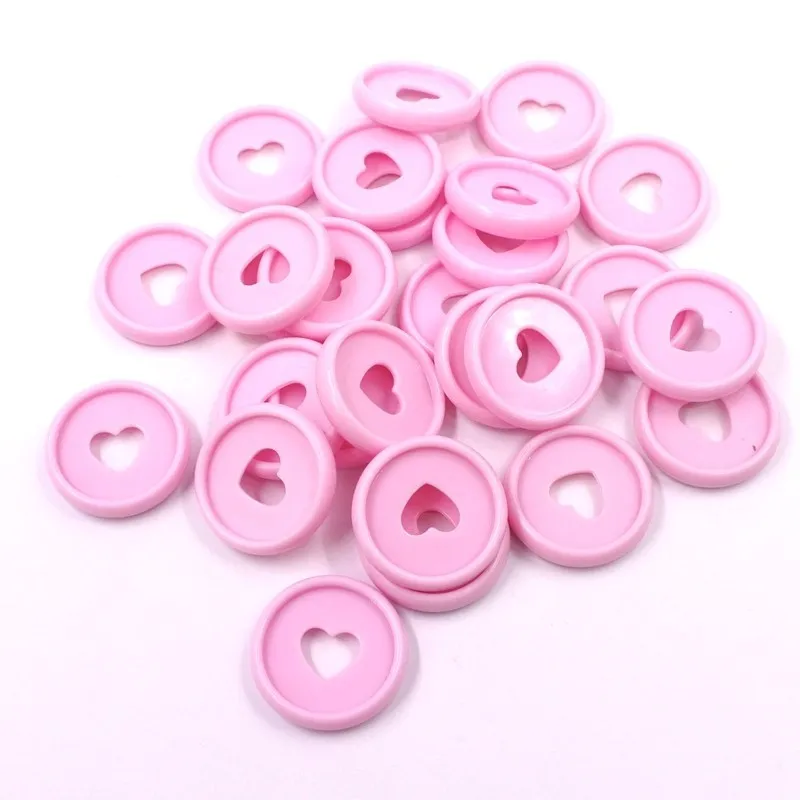 ITSYHPRO Disc Bound Discs Binder Rings for Notebooks 100 PCS 24mm DIY Heart/Tree Happy PlannerLoose Leaf  Bind Discs