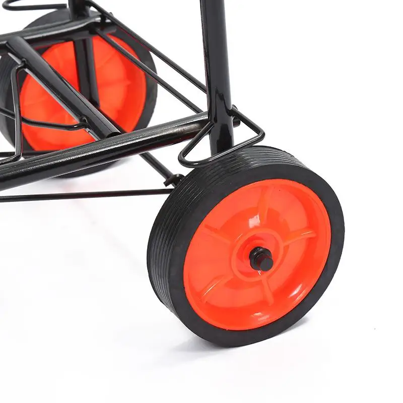 ポータブル小型シンプル折りたたみツールボックスハンドプルカート、重量物運搬用ステンレス鋼鉄製ハンドトロリーカート